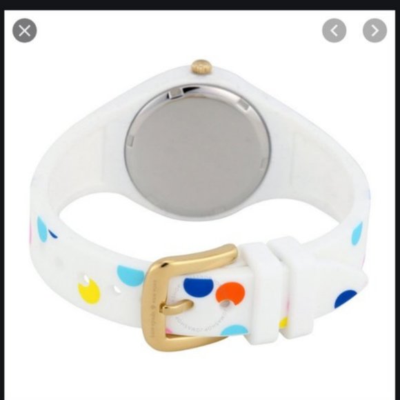 kate spade Rumsey White Confetti Silicone watch - Picture 4 of 5